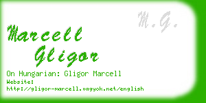 marcell gligor business card